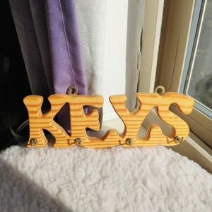 Handmade Minimalistic Cabincore Key Holder Storage Hooks